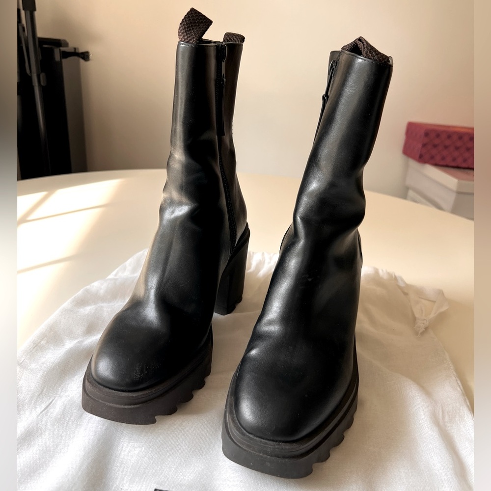 Zara faux leather boots
